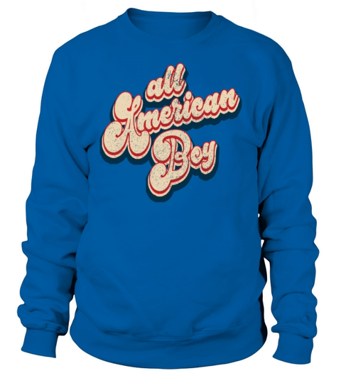 Vintage All American Boy Patriotic 4th of July Sweatshirt Unisex