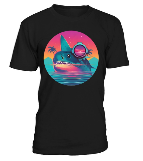 Retro Shark Lovers Vintage T-Shirt Unisex