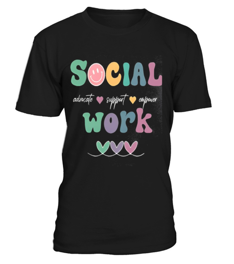 Social Work Advocate Support Vintage Social Worker T-Shirt Unisex
