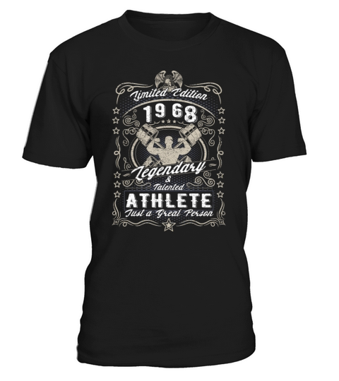 Vintage 1968 Fitness Birthday Gift Sport Hobby T-Shirt Unisex