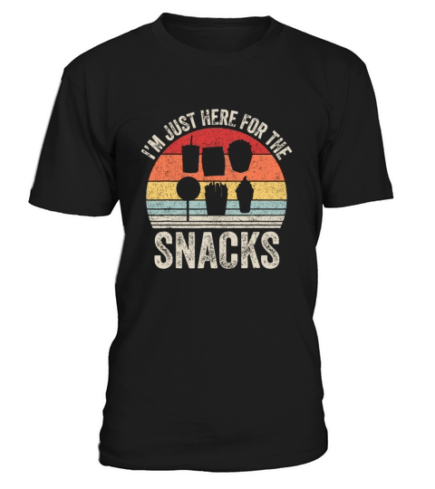 Vintage Retro Im Just Here For The Snacks Familys T-Shirt Unisex
