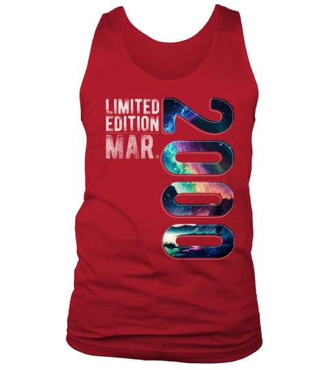 Limited Edition 2000 March Birthday Polar Lights Tank Top Unisex