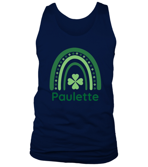 Paulette Clover Charm Boho Rainbow Tank Top Unisex