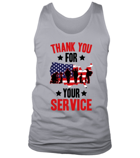 Veterans Day Thank You For Your Service Tank Top Unisex