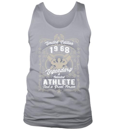 Vintage 1968 Fitness Birthday Gift Sport Hobby Tank Top Unisex