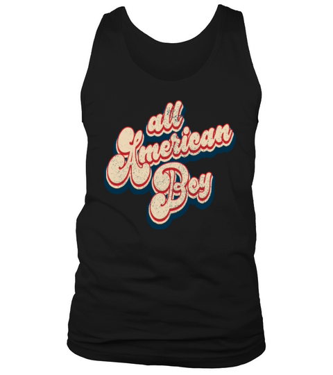 Vintage All American Boy Patriotic 4th of July Tank Top Unisex