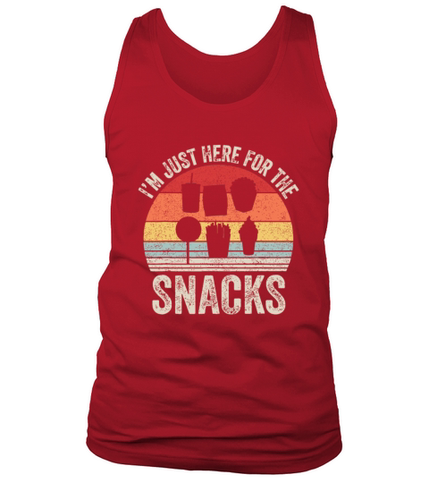 Vintage Retro Im Just Here For The Snacks Familys Tank Top Unisex