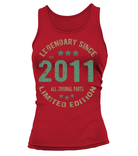 11 Years Old Bday Legend Since 2011 Vintage 11Th Tank top Woman