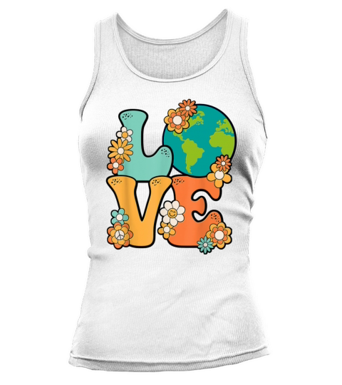 60s 70s Costume Groovy Hippie Earth Day cute Tank top Woman