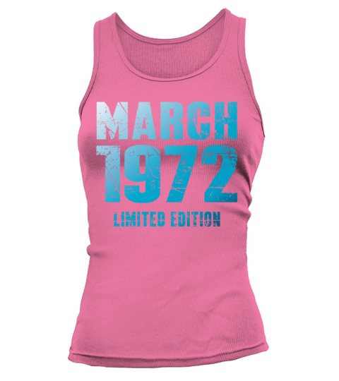 March 1972 Limited Edition Birthday Present Tank top Woman