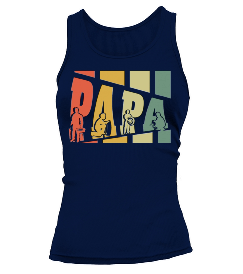 Mechanic Papa Retro Vintage Fathers Day Tank top Woman