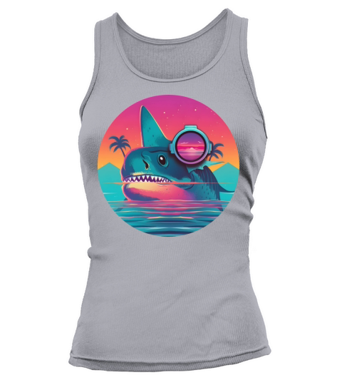 Retro Shark Lovers Vintage Tank top Woman
