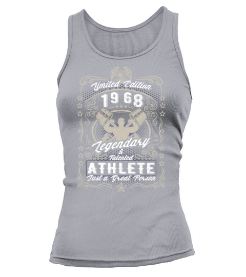 Vintage 1968 Fitness Birthday Gift Sport Hobby Tank top Woman