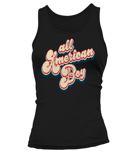 Vintage All American Boy Patriotic 4th of July Tank top Woman