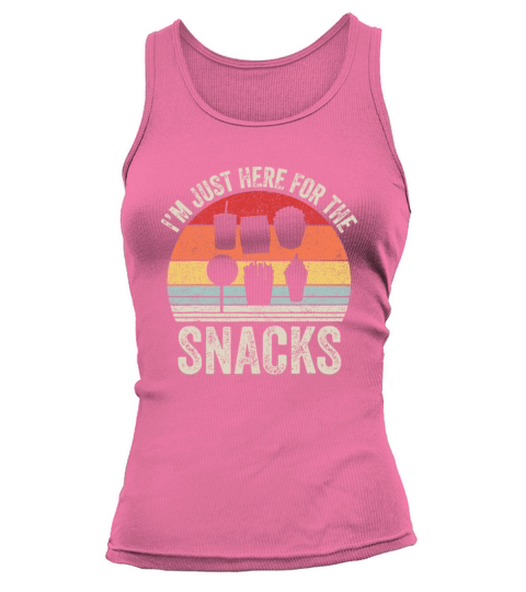 Vintage Retro Im Just Here For The Snacks Familys Tank top Woman