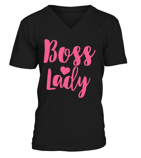 Cute Powerful Business Womanmomdadboyfriendhumorf V-Neck T-shirt