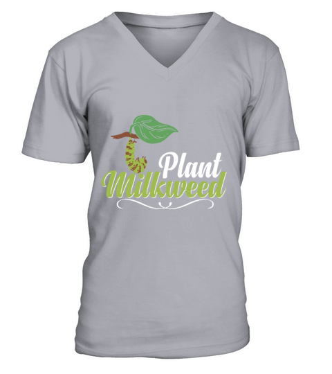 Plant Milkweed Butterfly Lepidopterist V-Neck T-shirt