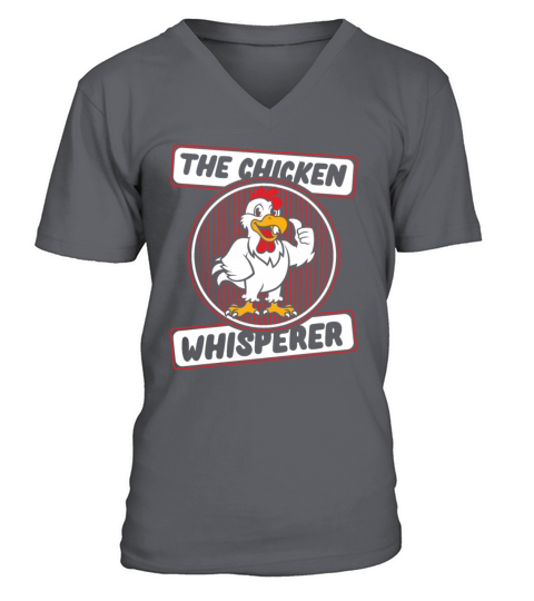 The Chicken Whisperer Rancher Agribusiness Farmer V-Neck T-shirt