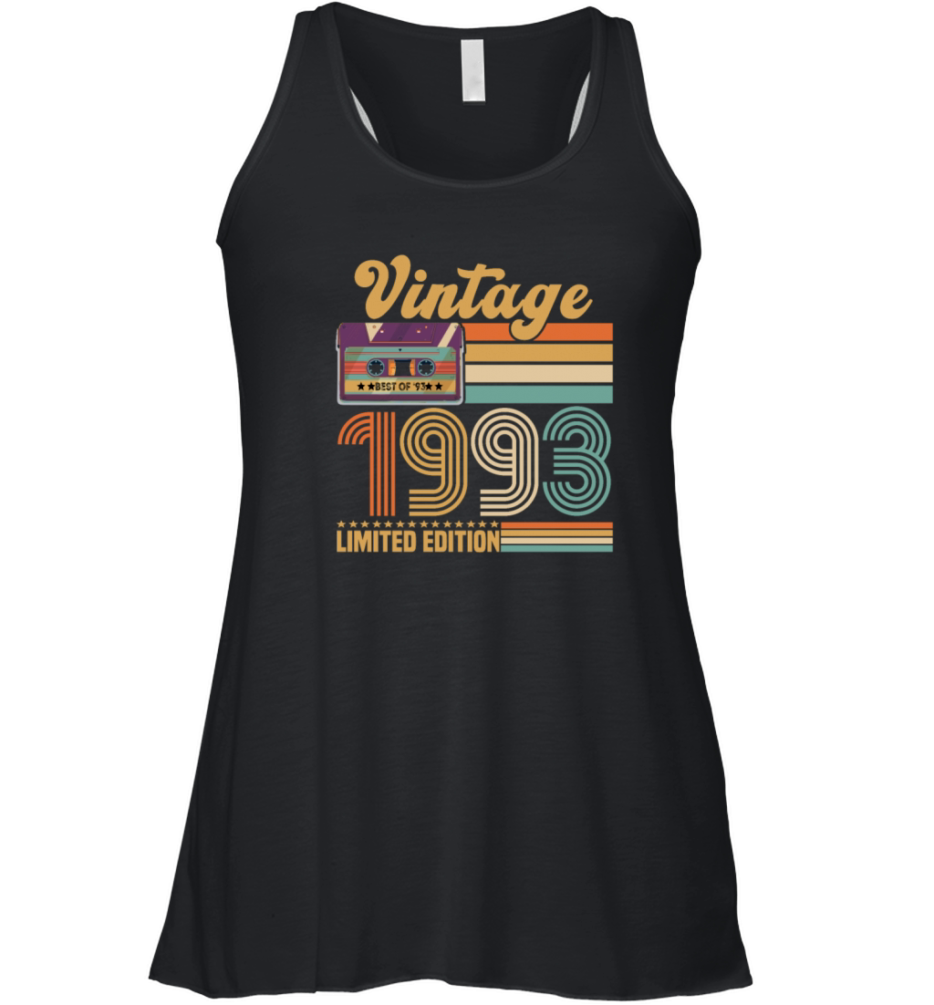 Vintage 1993 30th Birthday Fiftieth Gift Women's Flowy Tank Top
