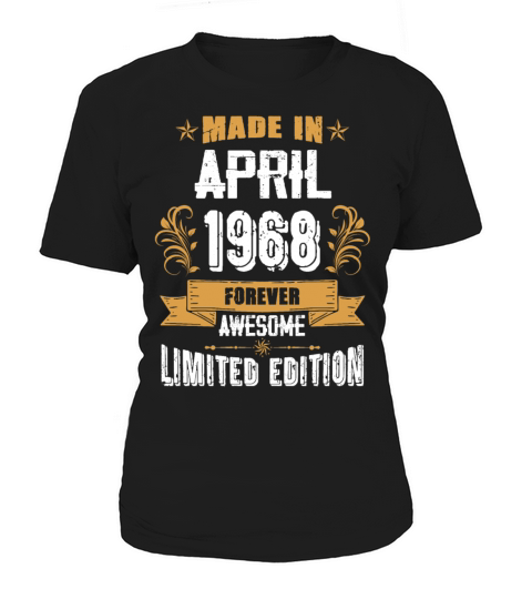 April 1968 Vintage Birthday Present Women's T-Shirt
