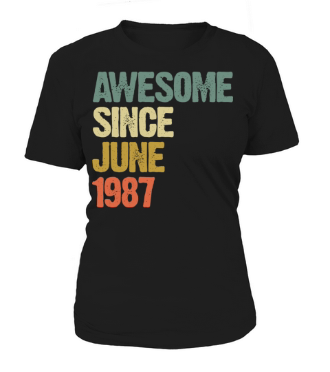 Vintage Awesome Since June 1987 Gift Women's T-Shirt
