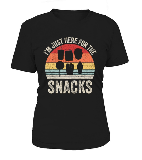 Vintage Retro Im Just Here For The Snacks Familys Women's T-Shirt