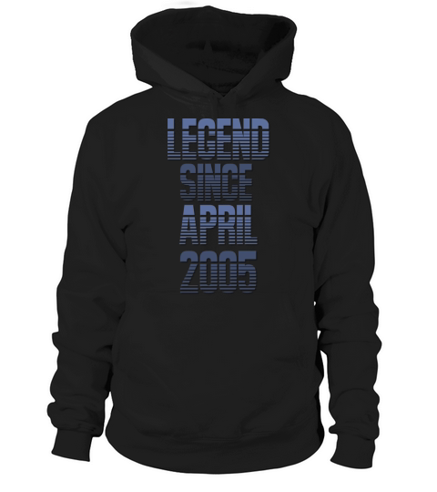 18 Year Old Legend Since April 2005 18th Birthday Hoodie Unisex