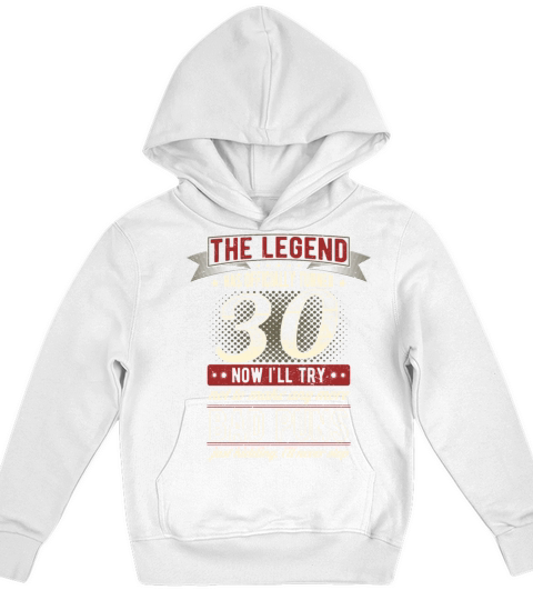 The Legend Officially 30 Years Old 30th Birthday Kids Hoodie