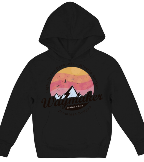 Vintage Bible Verse - Waymaker Promise Keeper Kids Hoodie