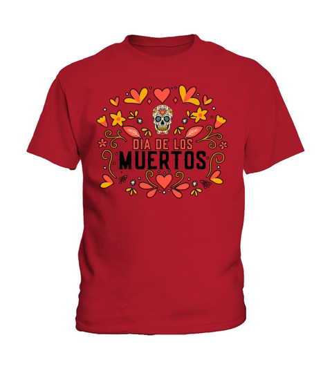 Dia De Los Muertos Day Of Dead Mexican Kids T-Shirt