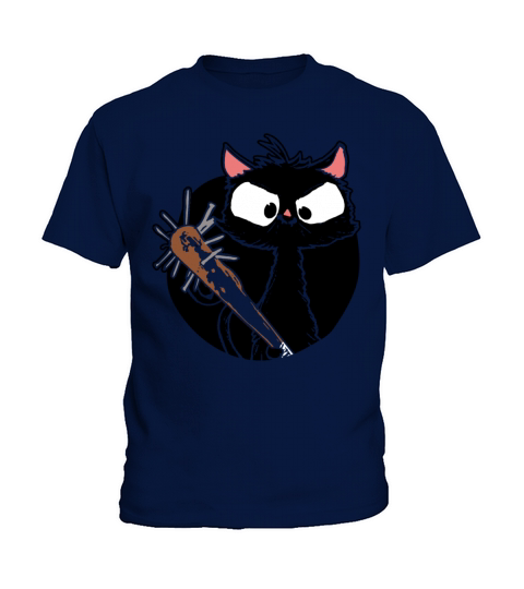 Halloween Retro Cat Vintage Cat Kids T-Shirt