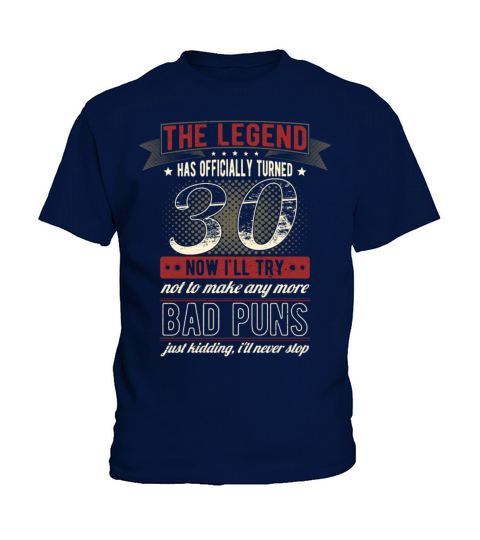 The Legend Officially 30 Years Old 30th Birthday Kids T-Shirt