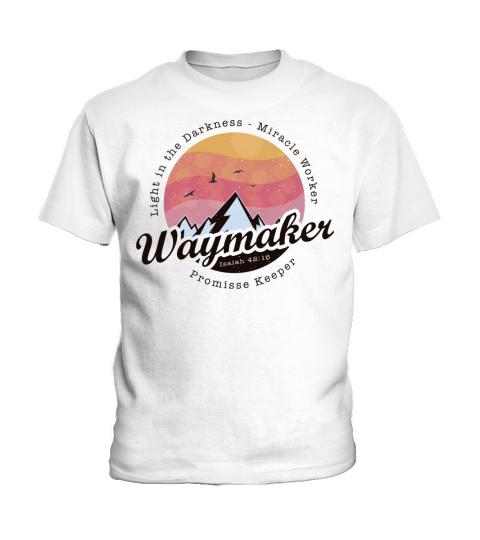 Vintage Bible Verse - Waymaker Promise Keeper Kids T-Shirt
