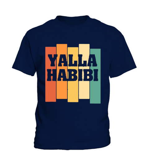 Vintage Retro Yalla Habibi Kids T-Shirt