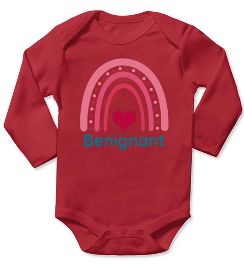Benignant Viva Magenta Boho Rainbow Long Sleeve Baby One-Piece