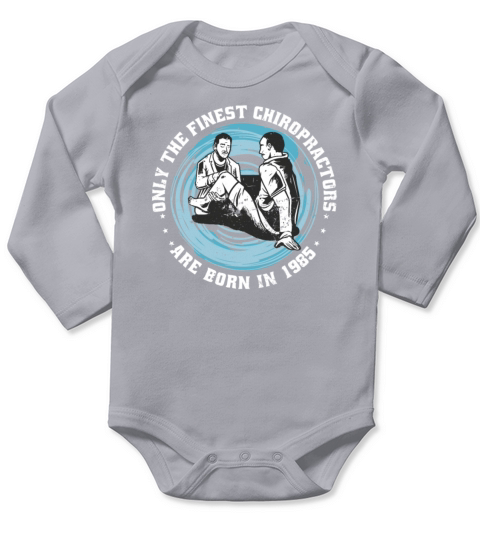 Physiotherapy born in 1985 Vintage Birthday Long Sleeve Baby One-Piece