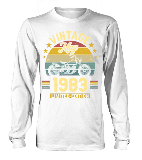 May 1983 40 Years Old Vintage 40th Birthday Long sleeved Unisex