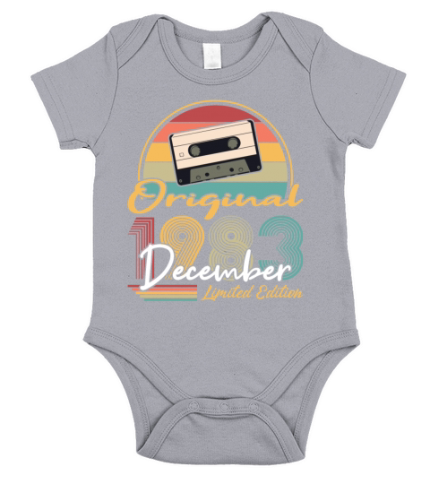 40th birthday december 1983 original 1983 Short Sleeve Baby One-Piece