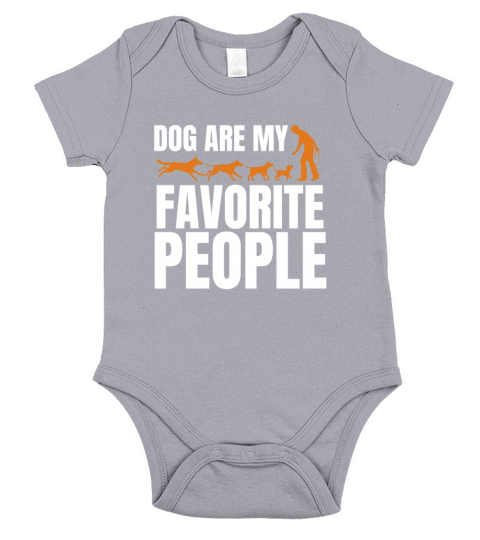Dogs Are My Favorite People Short Sleeve Baby One-Piece