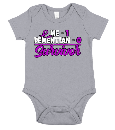 Fight Alzheimers Dementia alzheimer Awareness Short Sleeve Baby One-Piece