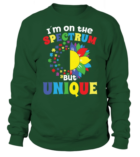 Autism on the spectrum but unique autism awareness Sweatshirt Unisex