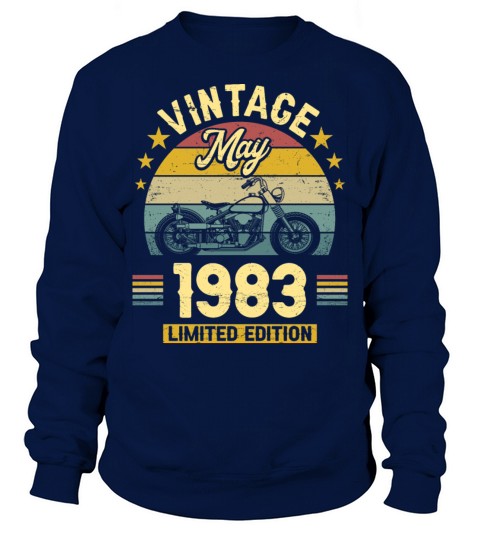 May 1983 40 Years Old Vintage 40th Birthday Sweatshirt Unisex