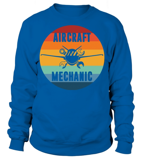 Vintage Aircraft Mechanic Sweatshirt Unisex