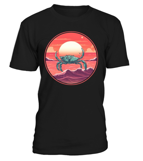 80s 90s Style Crab Vintage T-Shirt Unisex