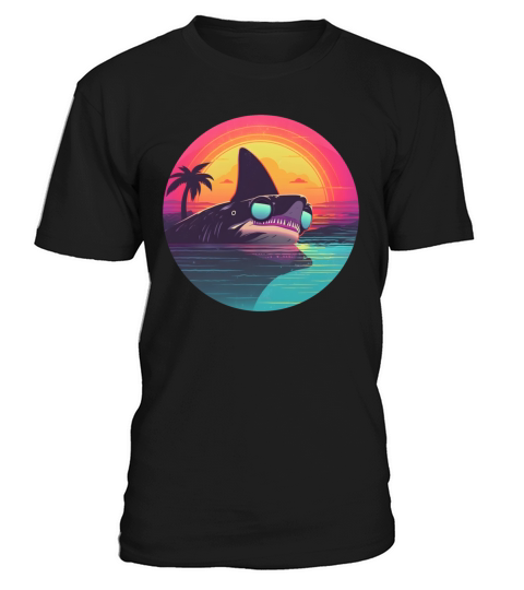 80s 90s Style Shark Vintage T-Shirt Unisex