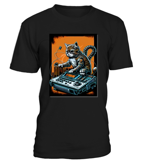 Cat Synthesizer Analogue Synth Vintage Studio Gear T-Shirt Unisex
