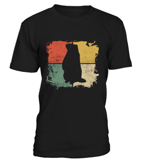 Retro Square Ground Hog Silhouette Gift Happy Grou T-Shirt Unisex
