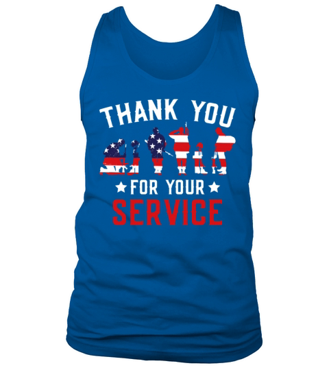 Veterans Day Thank You For Your Service Tank Top Unisex