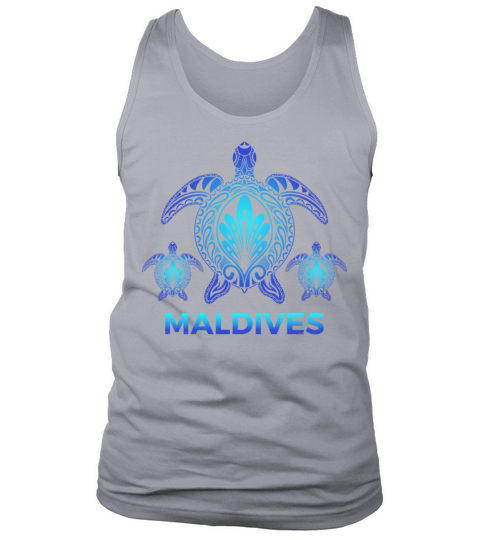 Vintage Maldives Ocean Blue Sea Turtle Souvenirs Tank Top Unisex