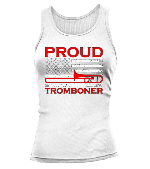 Trombone Proud Tromboner Marching Band Trombonist Tank top Woman